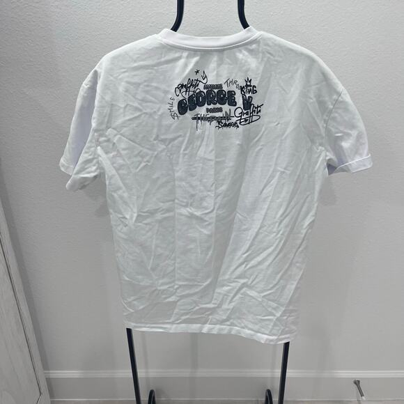 Avenue George V Paris King Bear Rhinestone Men's MD Graphic T-shirt Kaan Design - Picture 5 of 7